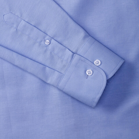 Russell Europe Oxford Shirt LS, White, S bedrucken, Art.-Nr. 710000003