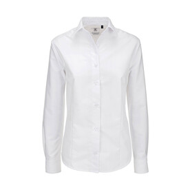 B &amp;amp; C Oxford LSL/women Shirt, White, 5XL bedrucken, Art.-Nr. 710420000