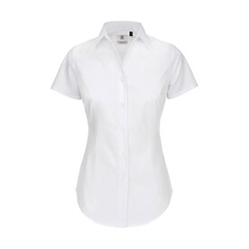 B &amp;amp; C Black Tie SSL/women Poplin Shirt, White, 4XL bedrucken, Art.-Nr. 713420009