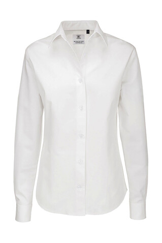 B & C Sharp LSL/women Twill Shirt, White, L bedrucken, Art.-Nr. 718420005 B & C Sharp LSL/women Twill Shirt, White, L bedrucken, Art.-Nr. 718420005