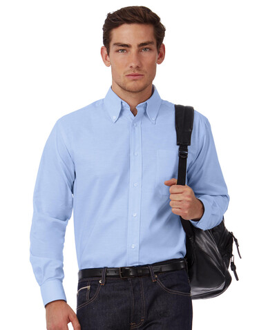 B & C Oxford LSL/men Shirt, White, S bedrucken, Art.-Nr. 720420003 B & C Oxford LSL/men Shirt, White, S bedrucken, Art.-Nr. 720420003