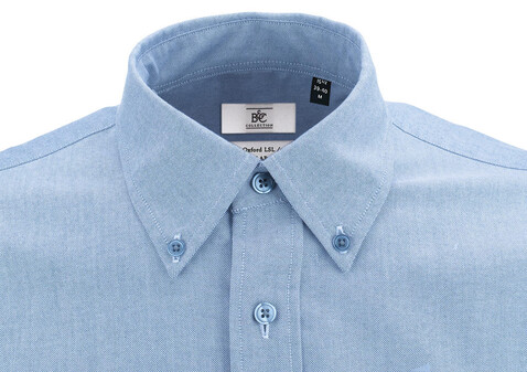 B & C Oxford LSL/men Shirt, White, S bedrucken, Art.-Nr. 720420003 B & C Oxford LSL/men Shirt, White, S bedrucken, Art.-Nr. 720420003
