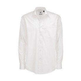 B &amp;amp; C Smart LSL/men Poplin Shirt, White, 2XL bedrucken, Art.-Nr. 726420007