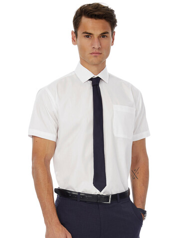 B & C Smart SSL/men Poplin Shirt, White, S bedrucken, Art.-Nr. 727420003 B & C Smart SSL/men Poplin Shirt, White, S bedrucken, Art.-Nr. 727420003