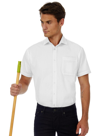 B & C Smart SSL/men Poplin Shirt, White, S bedrucken, Art.-Nr. 727420003 B & C Smart SSL/men Poplin Shirt, White, S bedrucken, Art.-Nr. 727420003