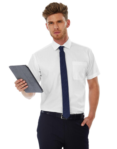B & C Smart SSL/men Poplin Shirt, White, S bedrucken, Art.-Nr. 727420003 B & C Smart SSL/men Poplin Shirt, White, S bedrucken, Art.-Nr. 727420003