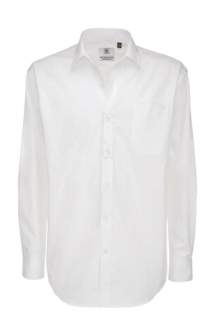 B & C Sharp LSL/men Twill Shirt, White, 3XL bedrucken, Art.-Nr. 728420008 B & C Sharp LSL/men Twill Shirt, White, 3XL bedrucken, Art.-Nr. 728420008