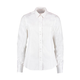 Kustom Kit Women`s Tailored Fit City Shirt, White, XL bedrucken, Art.-Nr. 734110006