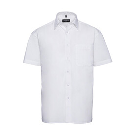 Russell Europe Cotton Poplin Shirt, White, S bedrucken, Art.-Nr. 737000001