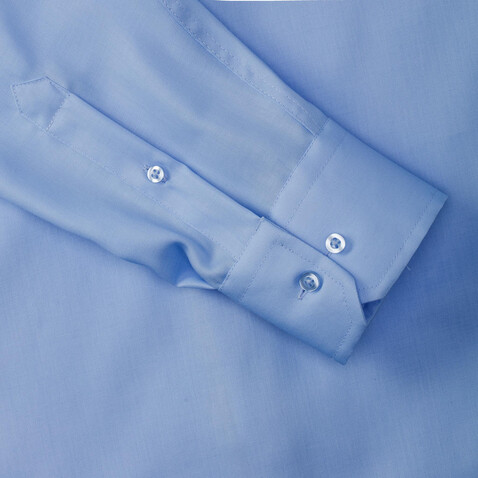 Russell Europe Men`s LS Ultimate Non-iron Shirt, White, S/15" bedrucken, Art.-Nr. 756000001