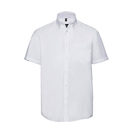 Russell Europe Men`s Ultimate Non-iron Shirt, White, S/15&amp;quot; bedrucken, Art.-Nr. 757000001