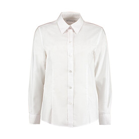 Kustom Kit Women`s Tailored Fit Workwear Oxford Shirt, White, XS (8) bedrucken, Art.-Nr. 761110001
