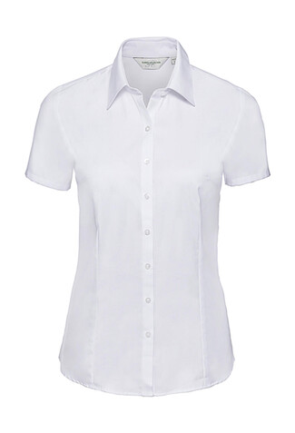 Russell Europe Ladies` Herringbone Shirt, White, XS (34) bedrucken, Art.-Nr. 763000002