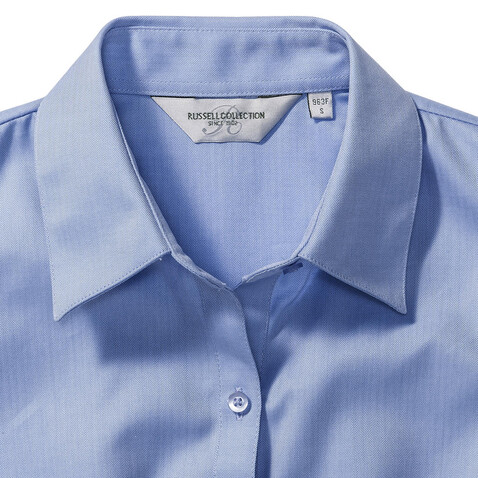 Russell Europe Ladies` Herringbone Shirt, White, XS (34) bedrucken, Art.-Nr. 763000002