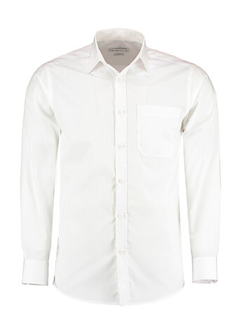 Kustom Kit Tailored Fit Poplin Shirt, White, XS/13.5" bedrucken, Art.-Nr. 771110002