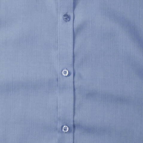 Russell Europe Men`s LS Herringbone Shirt, White, S (15") bedrucken, Art.-Nr. 789000003