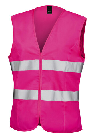 Result Women`s Hi-Vis Tabard, Fluorescent Pink, 2XS (6) bedrucken, Art.-Nr. 856334241