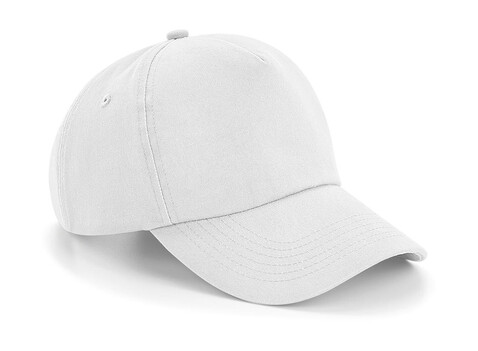 Beechfield Authentic 5 Panel Cap, White, One Size bedrucken, Art.-Nr. 904690000