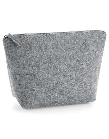 Bag Base Felt Accessory Bag, Charcoal Melange, S bedrucken, Art.-Nr. 915291053
