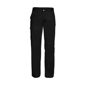 Russell Europe Twill Workwear Trousers length 34, Black, 46&amp;quot; (117cm) bedrucken, Art.-Nr. 934001010