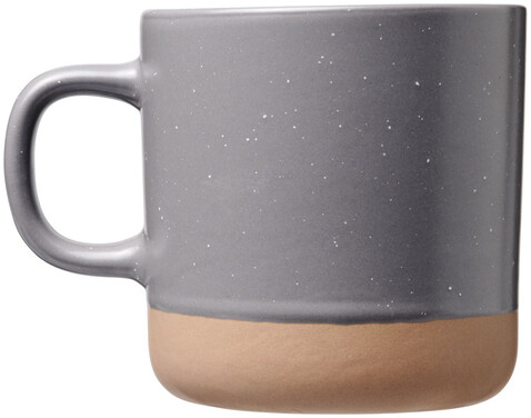 Pascal 360 ml Keramikbecher, grau bedrucken, Art.-Nr. 10054002