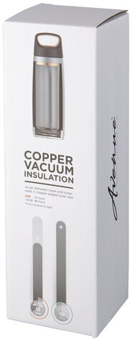 Valhalla 600 ml Kupfer-Vakuum Isolierflasche, schwarz bedrucken, Art.-Nr. 10056500 Valhalla 600 ml Kupfer-Vakuum Isolierflasche, schwarz bedrucken, Art.-Nr. 10056500