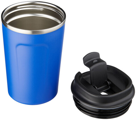 Thor 360 ml auslaufsicherer Kupfer-Vakuum Isolierbecher, blau bedrucken, Art.-Nr. 10058703 Thor 360 ml auslaufsicherer Kupfer-Vakuum Isolierbecher, blau bedrucken, Art.-Nr. 10058703