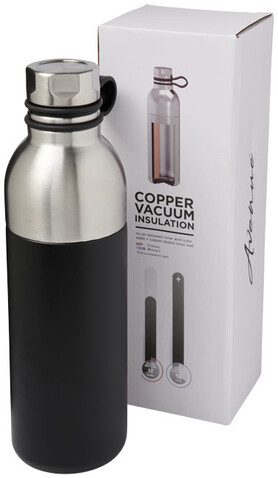 Koln 590 ml kupfer-vakuum Isolierflasche, schwarz bedrucken, Art.-Nr. 10058800