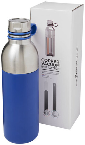 Koln 590 ml Kupfer-Vakuum Isolierflasche, blau bedrucken, Art.-Nr. 10058803 Koln 590 ml Kupfer-Vakuum Isolierflasche, blau bedrucken, Art.-Nr. 10058803