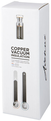 Thor 480 ml Kupfer-Vakuum Isolierflasche, weiss bedrucken, Art.-Nr. 10059402 Thor 480 ml Kupfer-Vakuum Isolierflasche, weiss bedrucken, Art.-Nr. 10059402