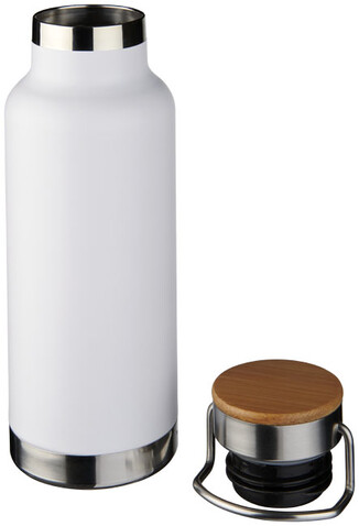 Thor 480 ml Kupfer-Vakuum Isolierflasche, weiss bedrucken, Art.-Nr. 10059402 Thor 480 ml Kupfer-Vakuum Isolierflasche, weiss bedrucken, Art.-Nr. 10059402