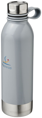 Perth 740 ml Sportflasche aus Edelstahl, grau bedrucken, Art.-Nr. 10059703