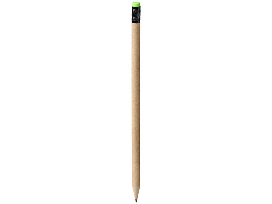 Assa Bleistift aus Recyclingpapier, natur, grün bedrucken, Art.-Nr. 10738100