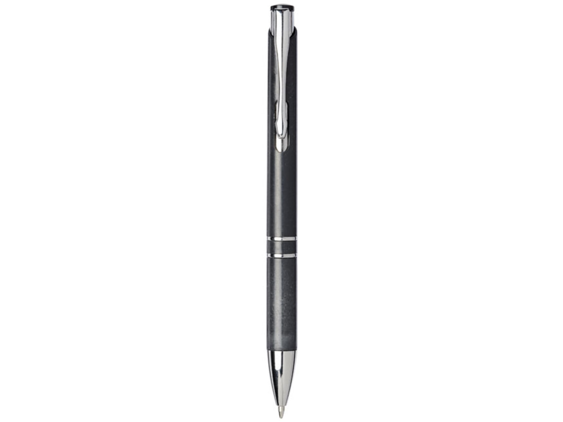 Moneta Druckkugelschreiber aus ABS-Kunststoff mit Weizenstroh, schwarz bedrucken, Art.-Nr. 10738200