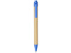 Berk Kugelschreiber aus recyceltem Karton und Mais, blau bedrucken, Art.-Nr. 10738401