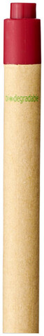 Berk Kugelschreiber aus recyceltem Karton und Mais (schwarze Mine), rot bedrucken, Art.-Nr. 10738402 Berk Kugelschreiber aus recyceltem Karton und Mais (schwarze Mine), rot bedrucken, Art.-Nr. 10738402