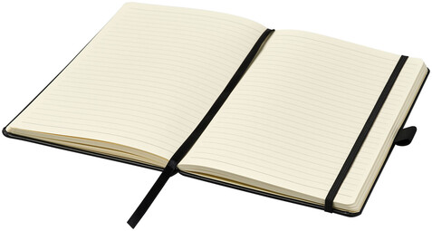 Nova A5 gebundenes Notizbuch, schwarz bedrucken, Art.-Nr. 10739500 Nova A5 gebundenes Notizbuch, schwarz bedrucken, Art.-Nr. 10739500