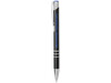 Moneta Laser farbiger Druckkugelschreiber aus Aluminium, schwarz, royalblau bedrucken, Art.-Nr. 10741801
