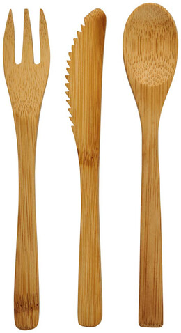 Celuk Bambus-Besteckset, natur bedrucken, Art.-Nr. 11299500 Celuk Bambus-Besteckset, natur bedrucken, Art.-Nr. 11299500