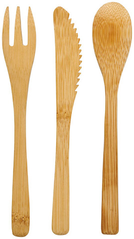 Celuk Bambus-Besteckset, natur bedrucken, Art.-Nr. 11299500 Celuk Bambus-Besteckset, natur bedrucken, Art.-Nr. 11299500