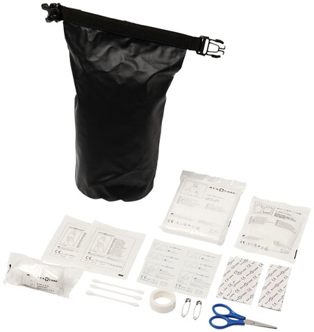 Alexander 30-teiliges Erste-Hilfe-Set mit wasserfester Tasche, schwarz bedrucken, Art.-Nr. 12200601
