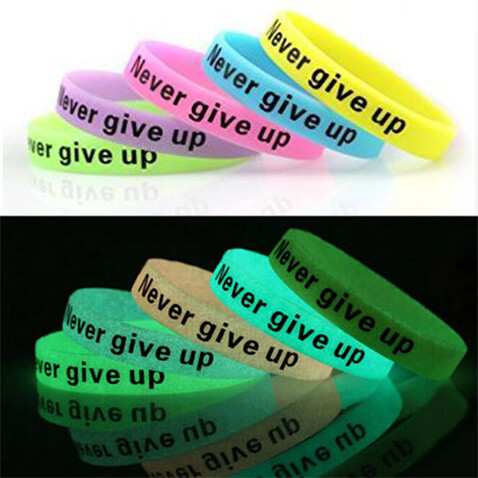Silikonarmband fluoreszierend bedrucken, Art.-Nr. 291160