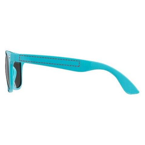 Sun Ray Sonnenbrille, aquablau bedrucken, Art.-Nr. 10034507