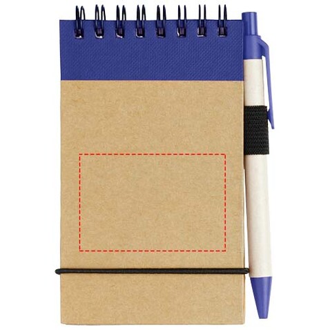 Zuse A7 Recycling Notizblock mit Stift, natur, navy bedrucken, Art.-Nr. 10626902 Zuse A7 Recycling Notizblock mit Stift, natur, navy bedrucken, Art.-Nr. 10626902
