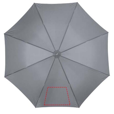 Lisa 23" Automatikregenschirm mit Holzgriff, grau bedrucken, Art.-Nr. 10901717