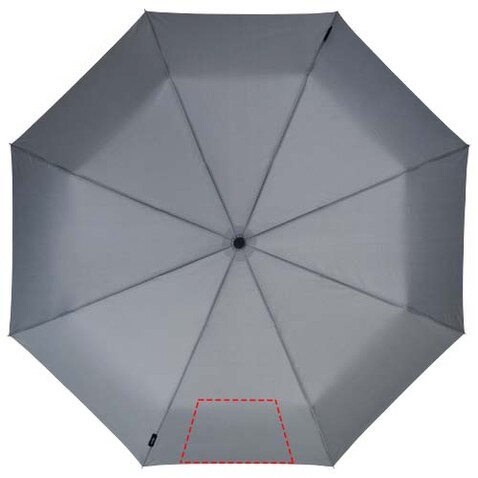Trav 21,5" Vollautomatik Kompaktregenschirm, grau bedrucken, Art.-Nr. 10906402