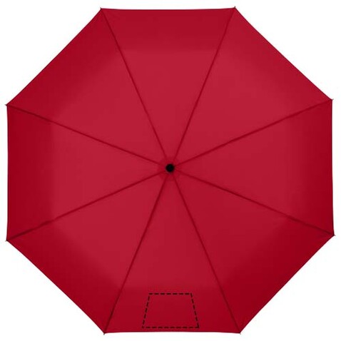 Wali 21" Automatik Kompaktregenschirm, rot bedrucken, Art.-Nr. 10907712 Wali 21" Automatik Kompaktregenschirm, rot bedrucken, Art.-Nr. 10907712