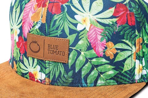Allover Print Snapback Cap - inkl. Lederpatch bedrucken, Art.-Nr. L6003