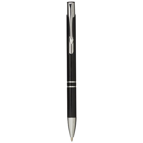 Moneta Druckkugelschreiber aus Aluminium (schwarze Mine), schwarz bedrucken, Art.-Nr. 10744000 Moneta Druckkugelschreiber aus Aluminium (schwarze Mine), schwarz bedrucken, Art.-Nr. 10744000