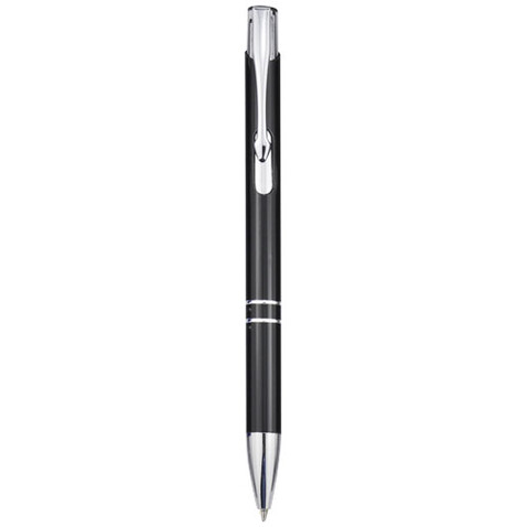 Moneta Druckkugelschreiber aus Aluminium (schwarze Mine), schwarz bedrucken, Art.-Nr. 10744000 Moneta Druckkugelschreiber aus Aluminium (schwarze Mine), schwarz bedrucken, Art.-Nr. 10744000